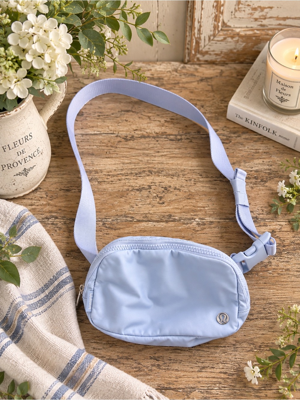 lululemon athletica Pastel Blue Crossbody Belt Bag